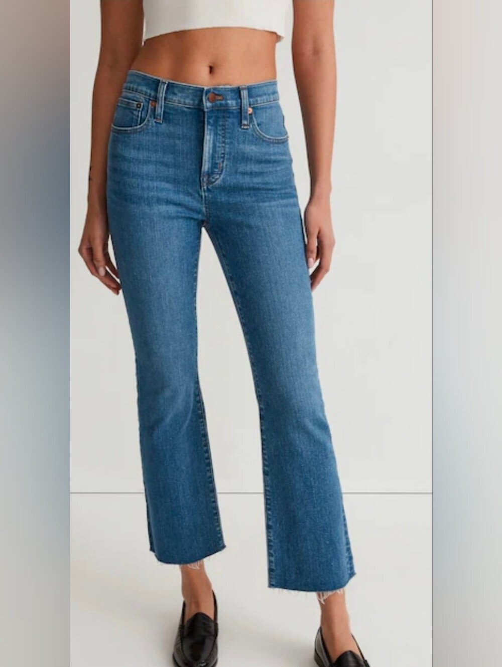 Madewell Mid-Rise Blue Kick Out Jeans Sz 26